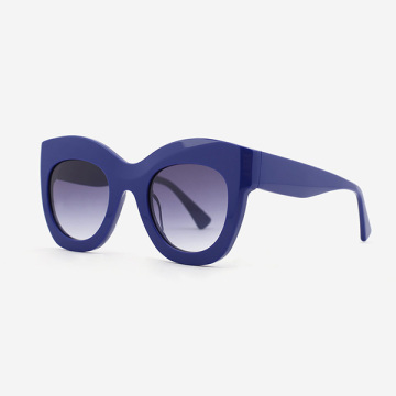 Dimensional Cat-eye Acetate Female Sunglasses