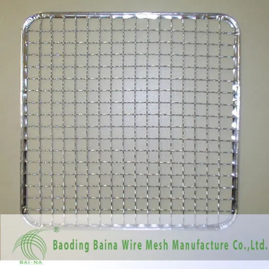 stainless steel crimped wire mesh sheet,crimped mesh for barbecues grill made in china