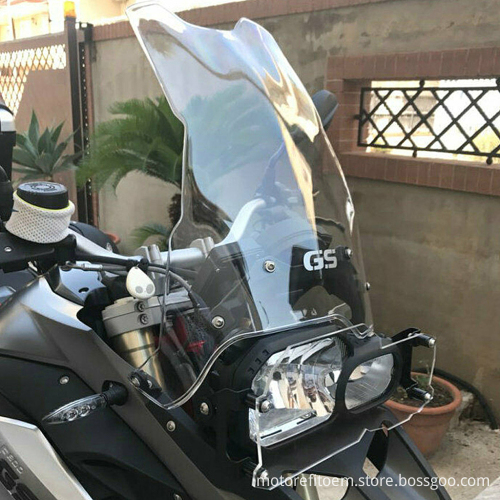 RTS Motorcycle Double Bubble Front Windshield Extension for BMW F650GS/F700GS/F800GS (2008-2018)
