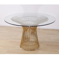 Réplica moderna de la mesa de comedor Warren Platner de Gold Wire