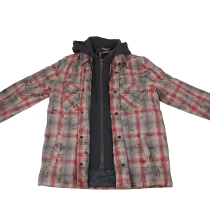 Men's Coat Plaid Jacket Shirt