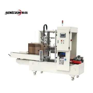 Paper Carton Box Bottom Sealer and Erector Packaging Machine