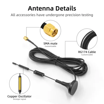 5G full band spring magnetic suction cup antenna