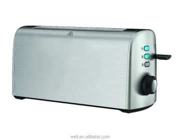 229158 Brushed Stainless Steel 4-Slice Toaster with 2 Long Slots: Product Title