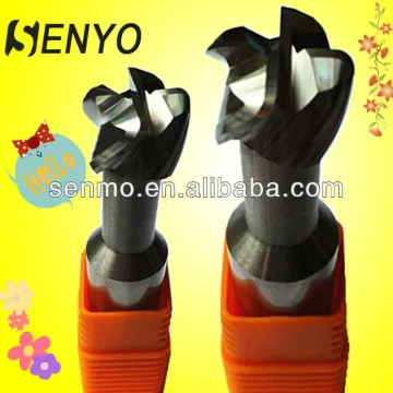 solid carbide T-slot end milling cutter with corner radius