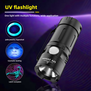 Pochodnia UV LED LED 395 nm LED LED LED Plotka dla niewidzialnych plam i znaków zwierząt domowych