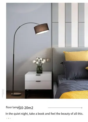 Modern Fishing Floor Lamp for Living Room and Study Room Decor