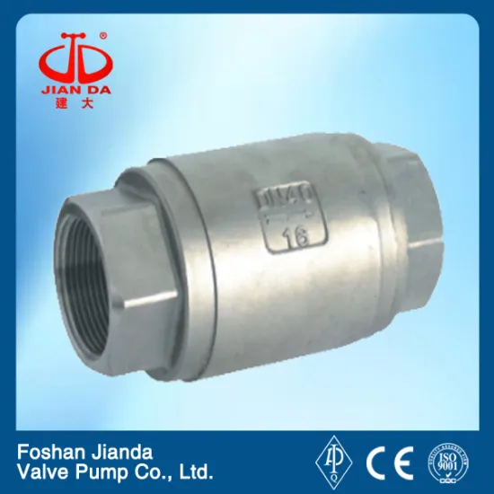 stainless steel threaded vertical check valve