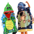 Kids microfiber surf poncho beach swming robe