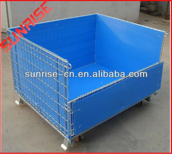 with PP,PVC board wire mesh cage