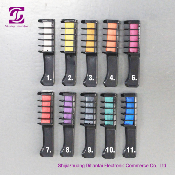 High Quality Fashion Temporary Color Hair Chalk Comb
