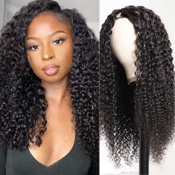 Curly v Part Part Wig for Women