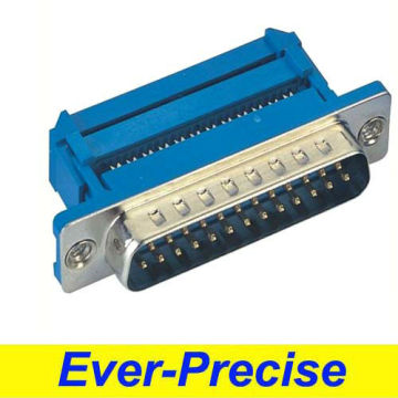 blue colour Dual raw 26 pin d-sub connector