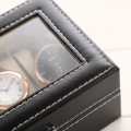 NUEVO DESGIN 5 Relojes Caja de embalaje de cuero de cuero