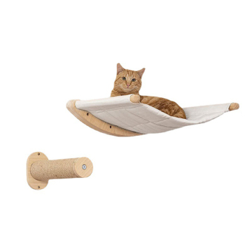 Wooden Cat Wall Hammocks and Balcony Beds: Luxurious Hanging Nests for Your Feline Friend