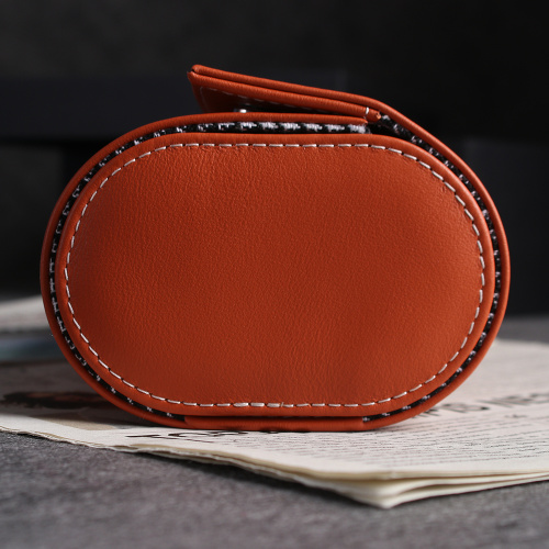 Unique Houndstooth Watch Organizer for Men's Napa Leather