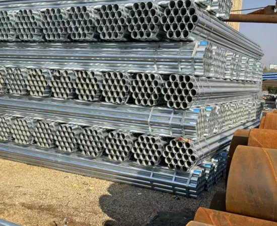 Galvanized steel pipes for strong and durable scaffolding
