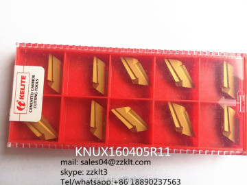 good quality KNUX 160405 R11 Carbide Insert for Profiling CVD Coated for Steel