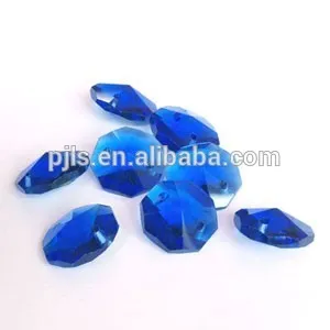 octagon crystal beads, glass beads