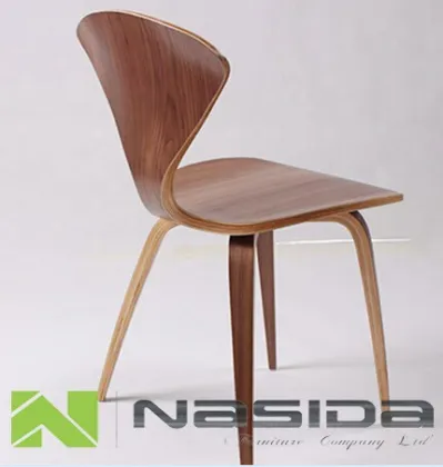 Replica The fan chair walnut Norman Cherner side Chair