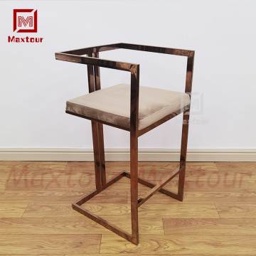 Modern Luxury Stainless Steel Bar Stools for Kitchen and Dining