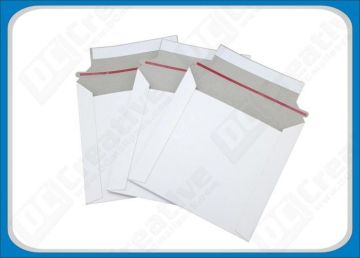 White Self-seal Flat Rigid Express Cardboard Mailing Envelope Bags 6 X 8'' Oem