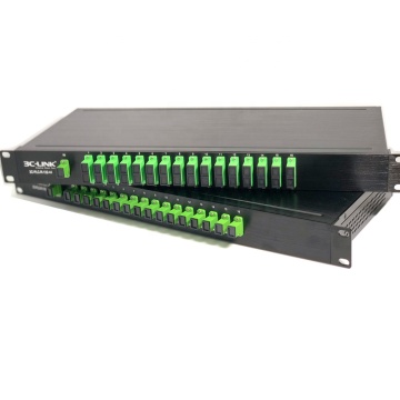 1U 19\" Rack Mount SC/APC Singlemode 1x2 to 1x64 Fiber Optic Cable PLC Splitter