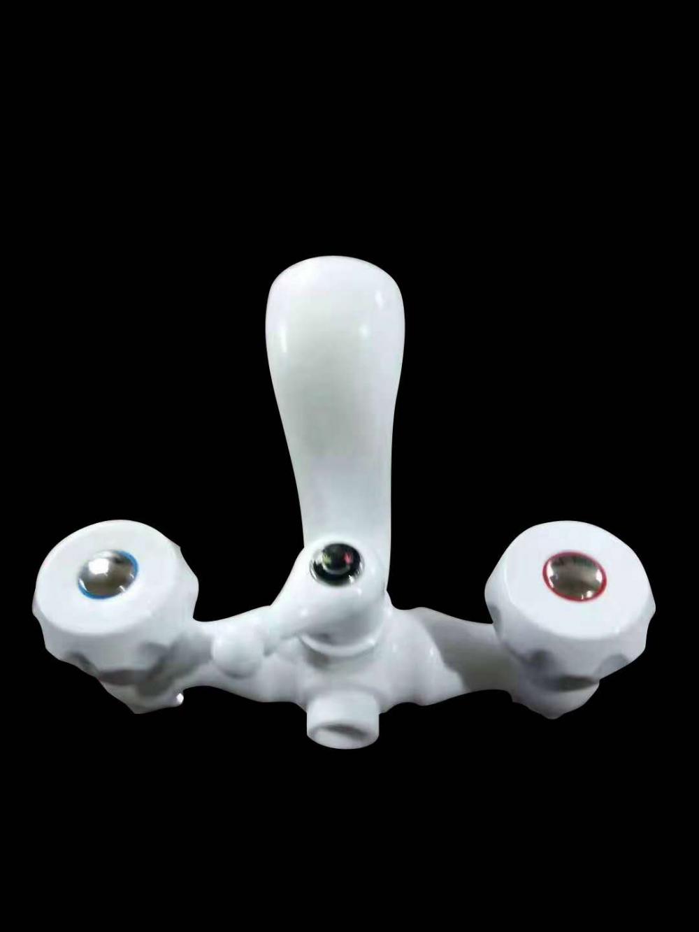 흰색 플라스틱 ABS 욕실 수도꼭지 주방 싱크 탭 목욕 샤워 수도꼭지