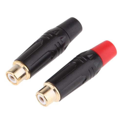 RCA Female Socket Adapter Audio Cable Connector