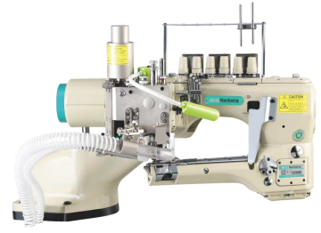 automatic four-needle six-thread flat-seam sewing machine