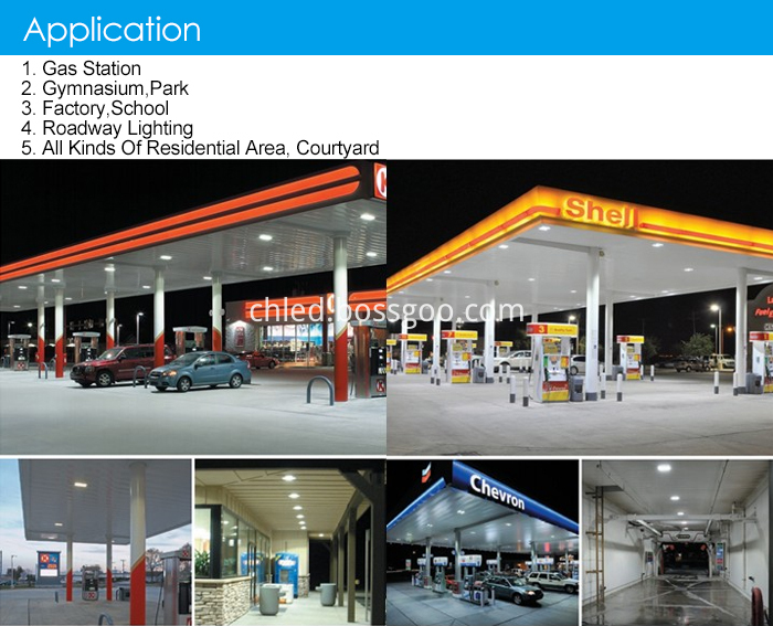 ETL DLC Led Gas Station Canopy Lights