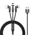 180 graden rotatie 3 in 1 USB -kabel