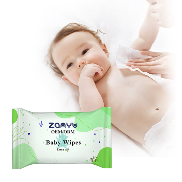 Private Label Gentle Baby Wipes 24 Sheets Hypoallergenic Custom Extra Soft with Aloe Vera for Sensitive Skin