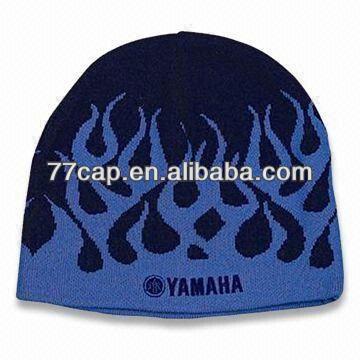 2014 Best Sales Simple Custom Jacquard Men's Knitted Hats Beanies