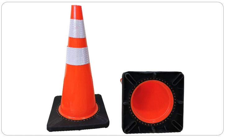 reflective film black base road traffic cone