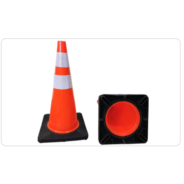 reflective film black base road traffic cone