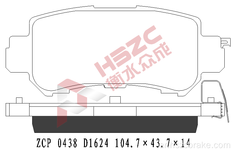 FMSI D1624 CERAMIC BRAKE PAD FOR MAZDA