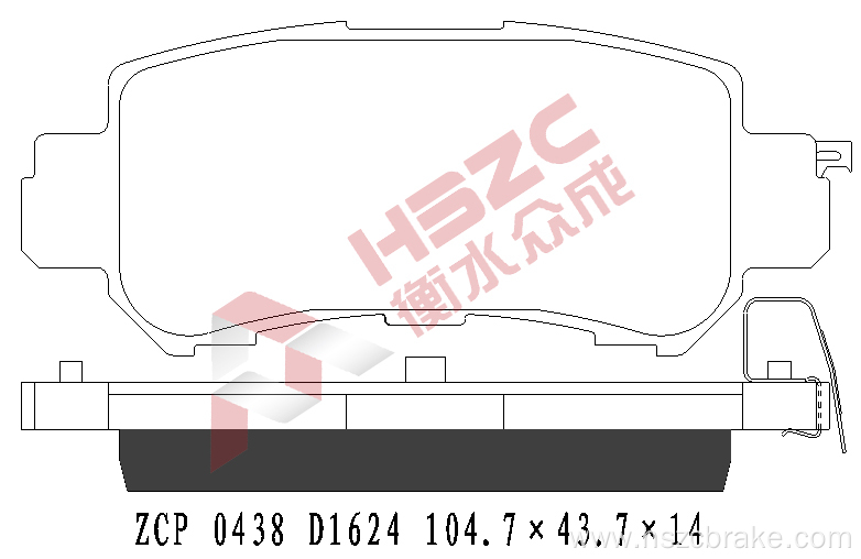 FMSI D1624 ceramic brake pad for Mazda