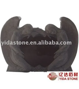 Double angel headstone
