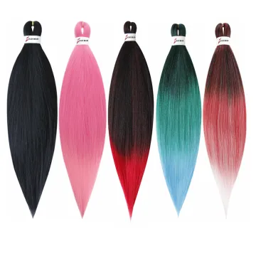 Wholesale Synthetic Ombre Yaki  Hair Bundles Soft Easy Braid Hair Extension Spectra Ez Braid Pre Stretched Braiding Hair