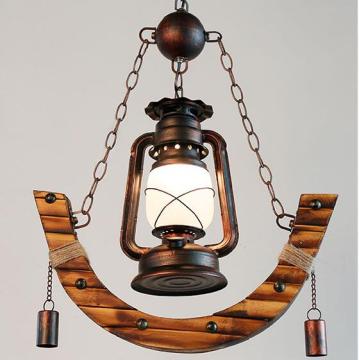 Handicrafts single vintage new antique glass pendant lamps suspension chandelier