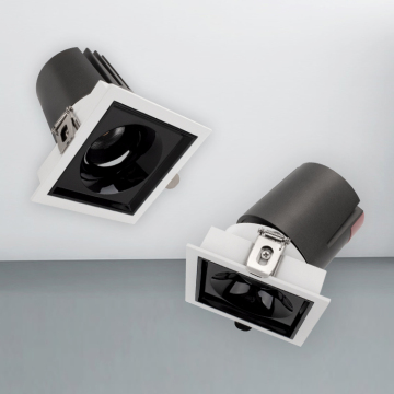 Cabezas cuadradas Atendables Downlight LED Techo Down Lights