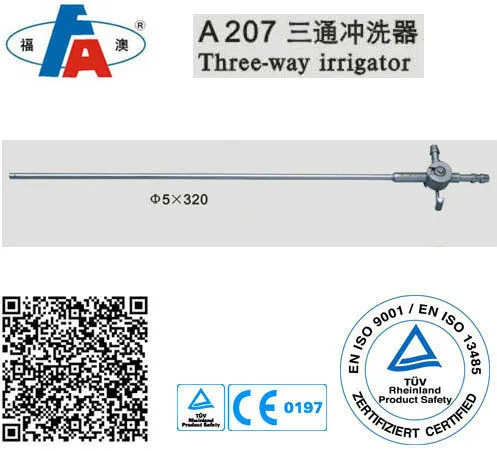 Three-way irrigator, Laparoscopy instruments