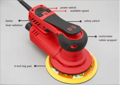 Professional Corded Variable Speed Orbital Sander Machine for Car and Wood Finishing
