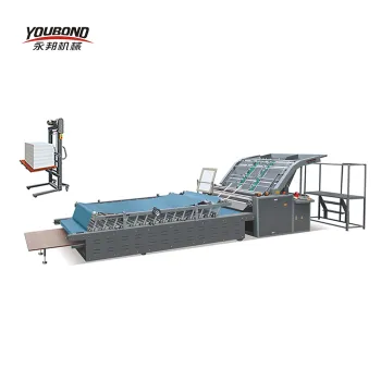 YOUBOND brand semi automatic flute laminating machine/paper laminating machine