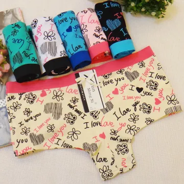 Low price wholesale custom women print underwear free samples
