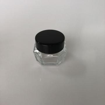 50ml clear jar with sharp angle
