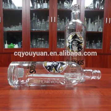 750ML super flint cylinder glass bottle empty alcohol bottles
