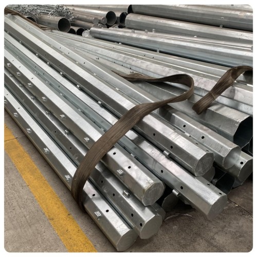 Trunk Road Hot Dip Galvanization 10M Light Poles Street με δύο όπλα