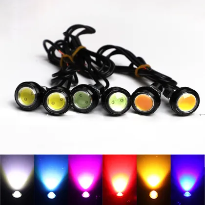 12V Car Eagle Eye DRL LED Daytime Running Lights for 23MM and 18MM, Backup Reversing Parking Signal Lamps